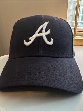 Atlanta Braves Navy Baseball Cap with White 'A' Logo